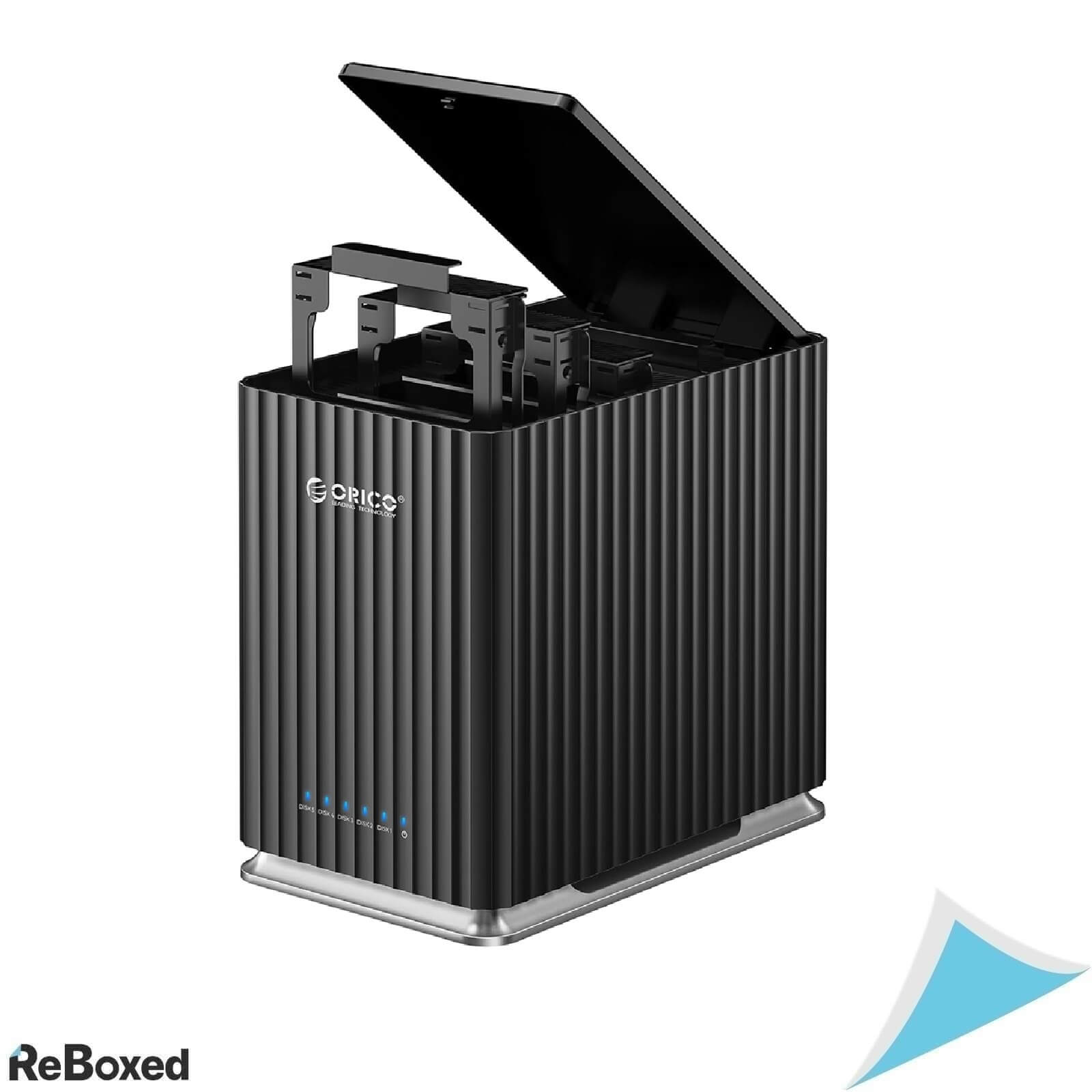 Rack Extern ORICO 9758C3 pentru 5 HDD/SSD SATA 2.5/3.5 Inch, USB 3.1 Type-C, Capacitate Totala 110TB, DAS Plug & Play