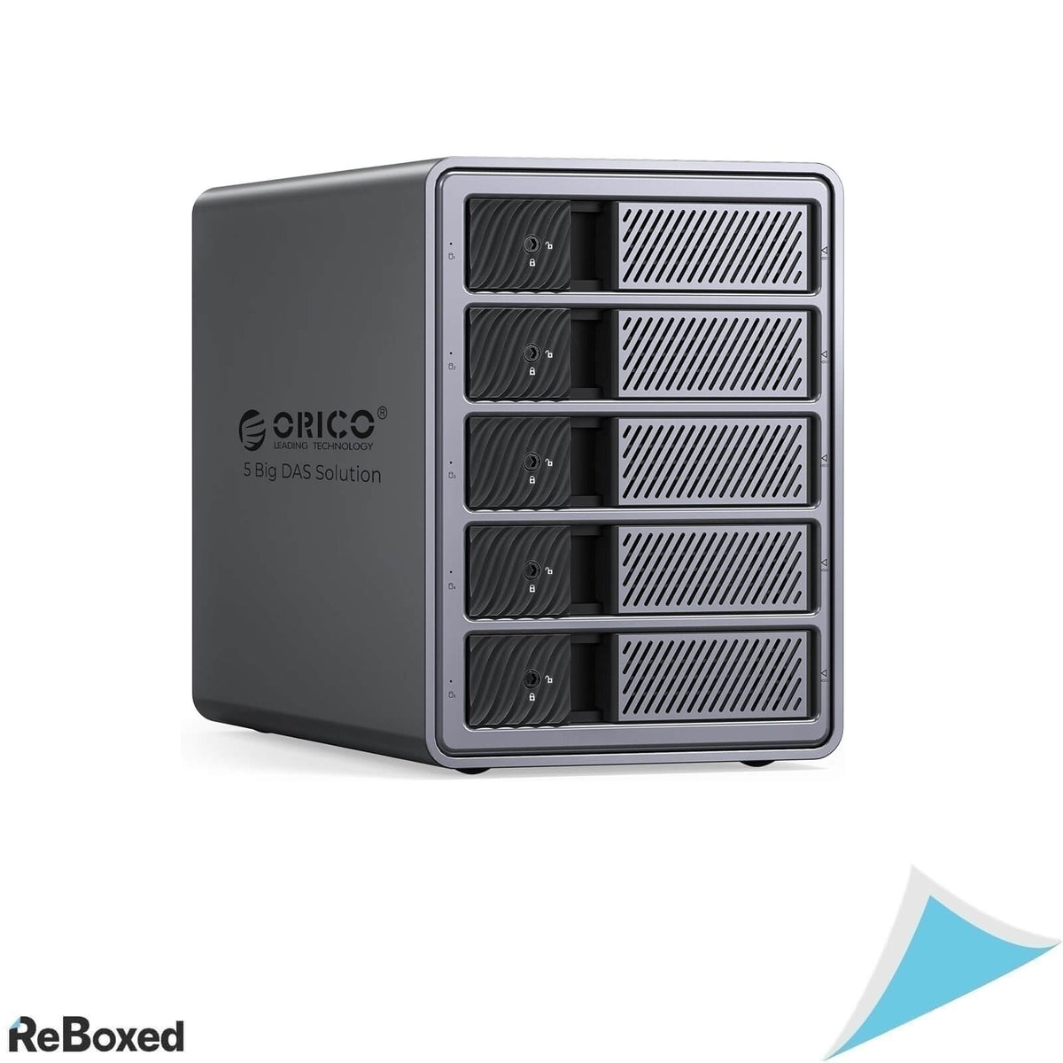 Rack Extern ORICO 9858RU3 RAID pentru 5 HDD SATA 3.5 Inch, USB 3.0, Capacitate Totala 110TB, RAID 0/1/3/5/10/JBOD/Clone