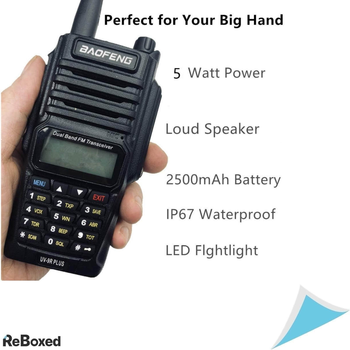 Baofeng UV-9R Plus Statie Portabila Emisie Receptie 8W IP67 8Km