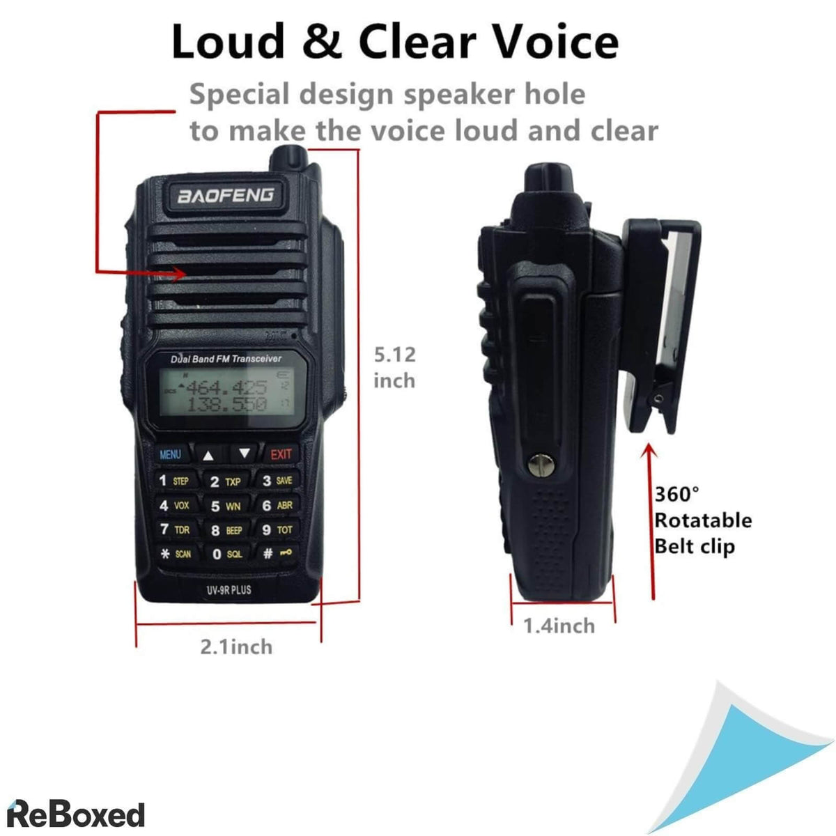 Baofeng UV-9R Plus Statie Portabila Emisie Receptie 8W IP67 8Km