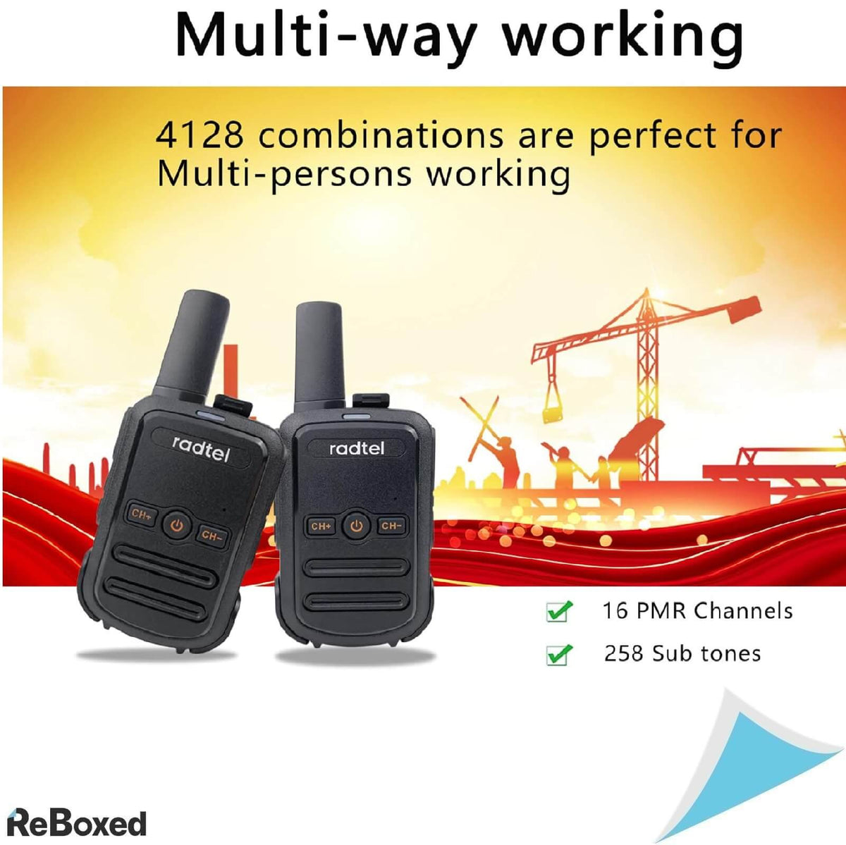 Radtel RT12 Walkie Talkie Statii Radio Drumetie Negru