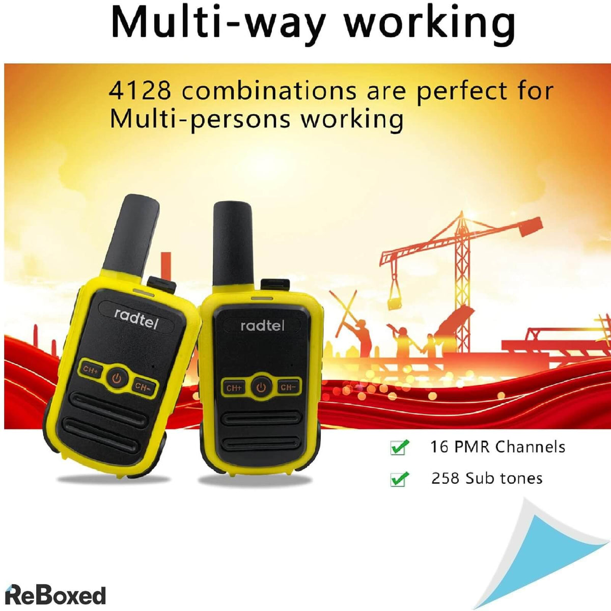 Radtel RT12 Walkie Talkie Statii Radio Drumetie Galben