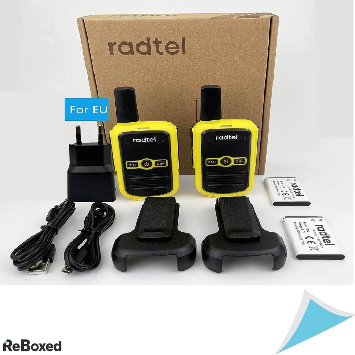 Radtel RT12 Walkie Talkie Statii Radio Drumetie Galben