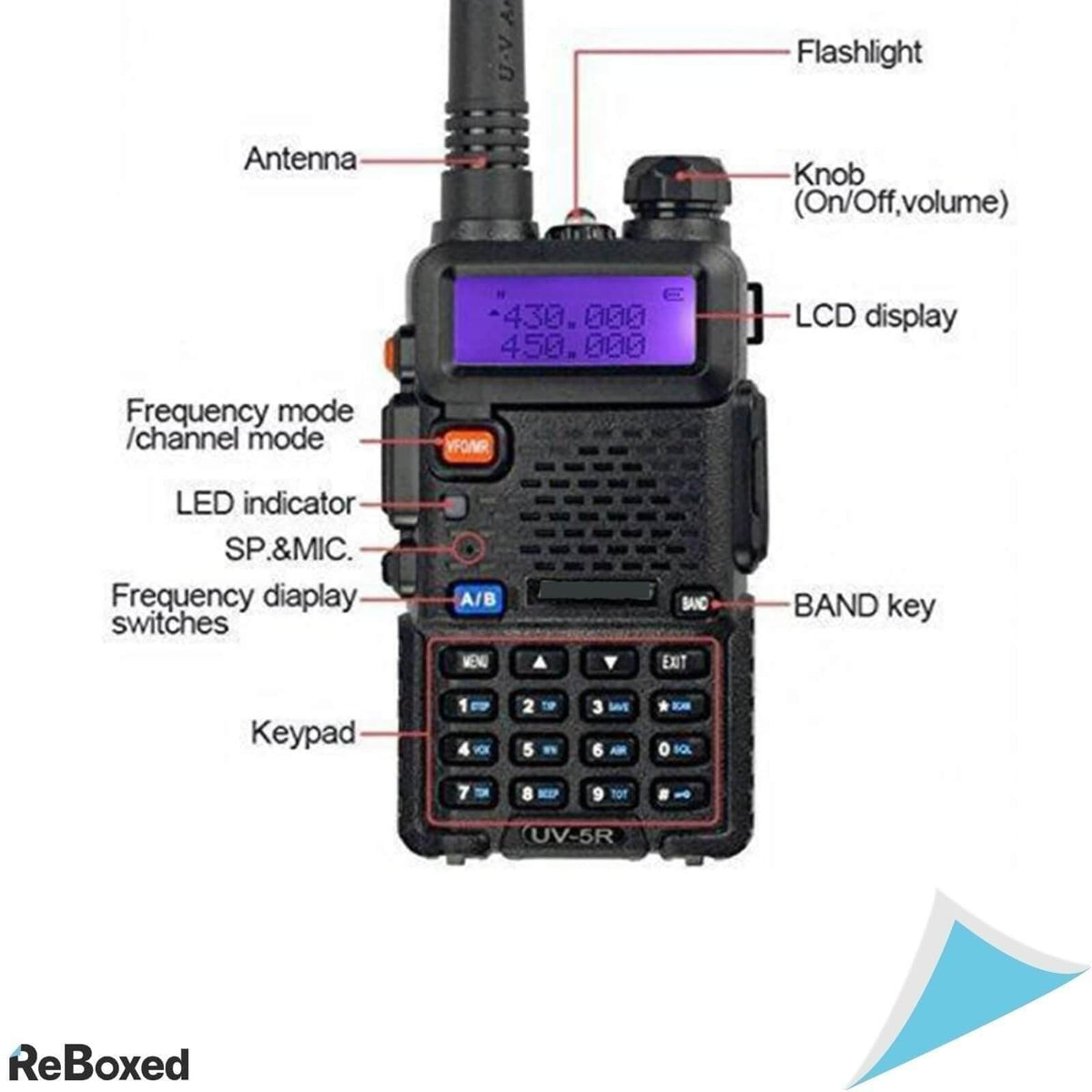 Radtel Walkie Talkie UV-5R Dual Band FM CTCSS
