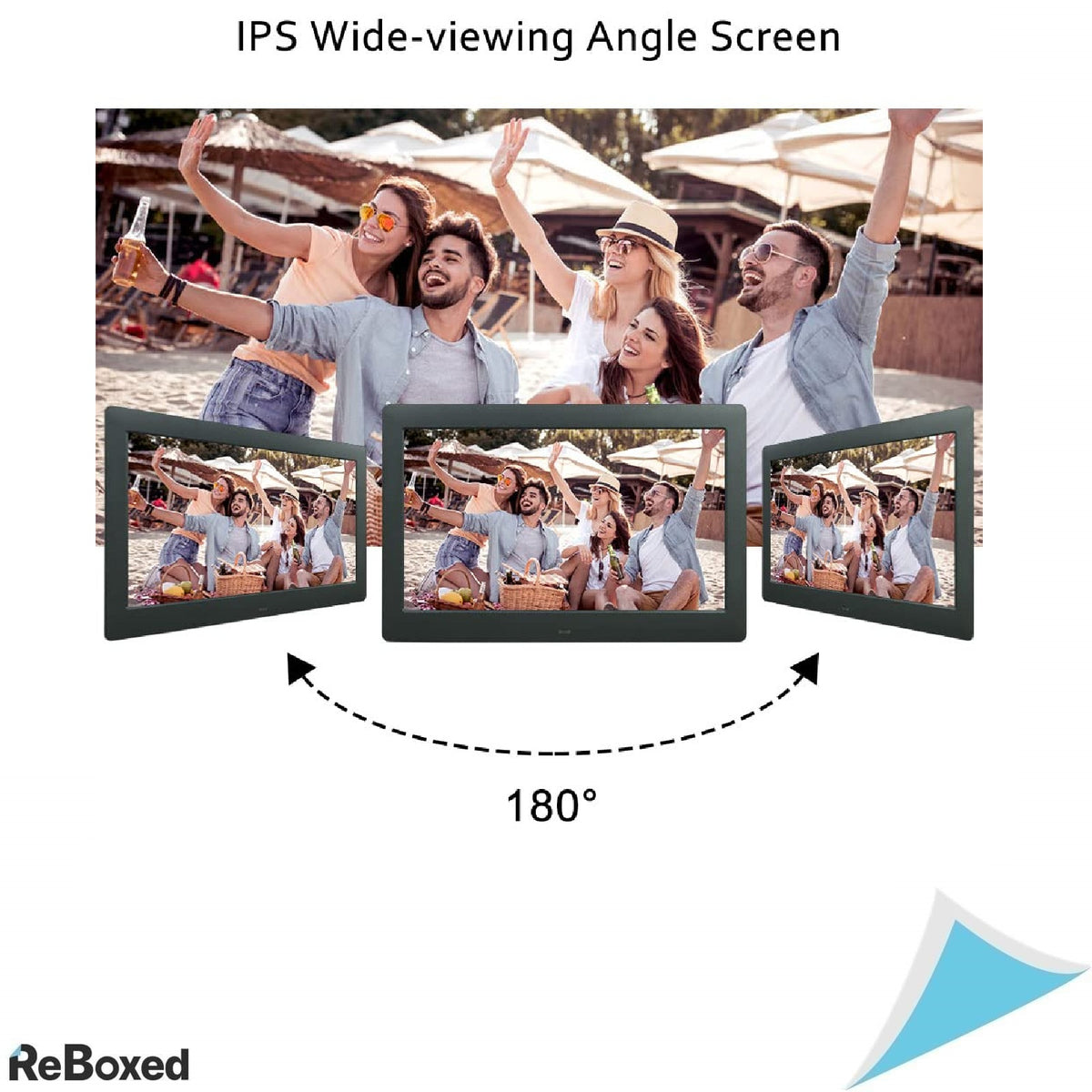 Rama Foto Digitala IPS de 8.2 inch cu Telecomanda, Suport USB si Card SD, Redare Foto, Video si Muzica