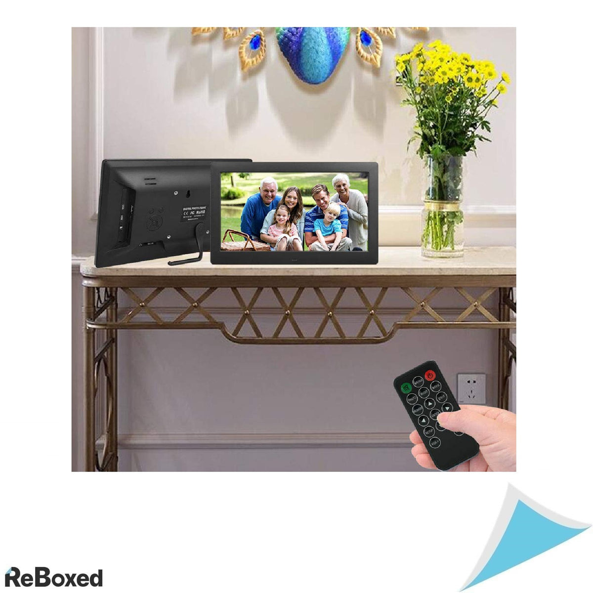 Rama Foto Digitala IPS de 8.2 inch cu Telecomanda, Suport USB si Card SD, Redare Foto, Video si Muzica