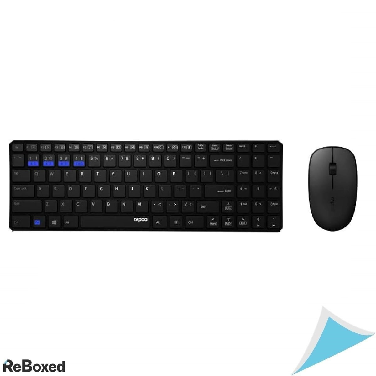 Rapoo 9300M Set Tastatura si Mouse Wireless, QWERTZ German, Bluetooth 3.0/5.0 si 2.4GHz, Negru