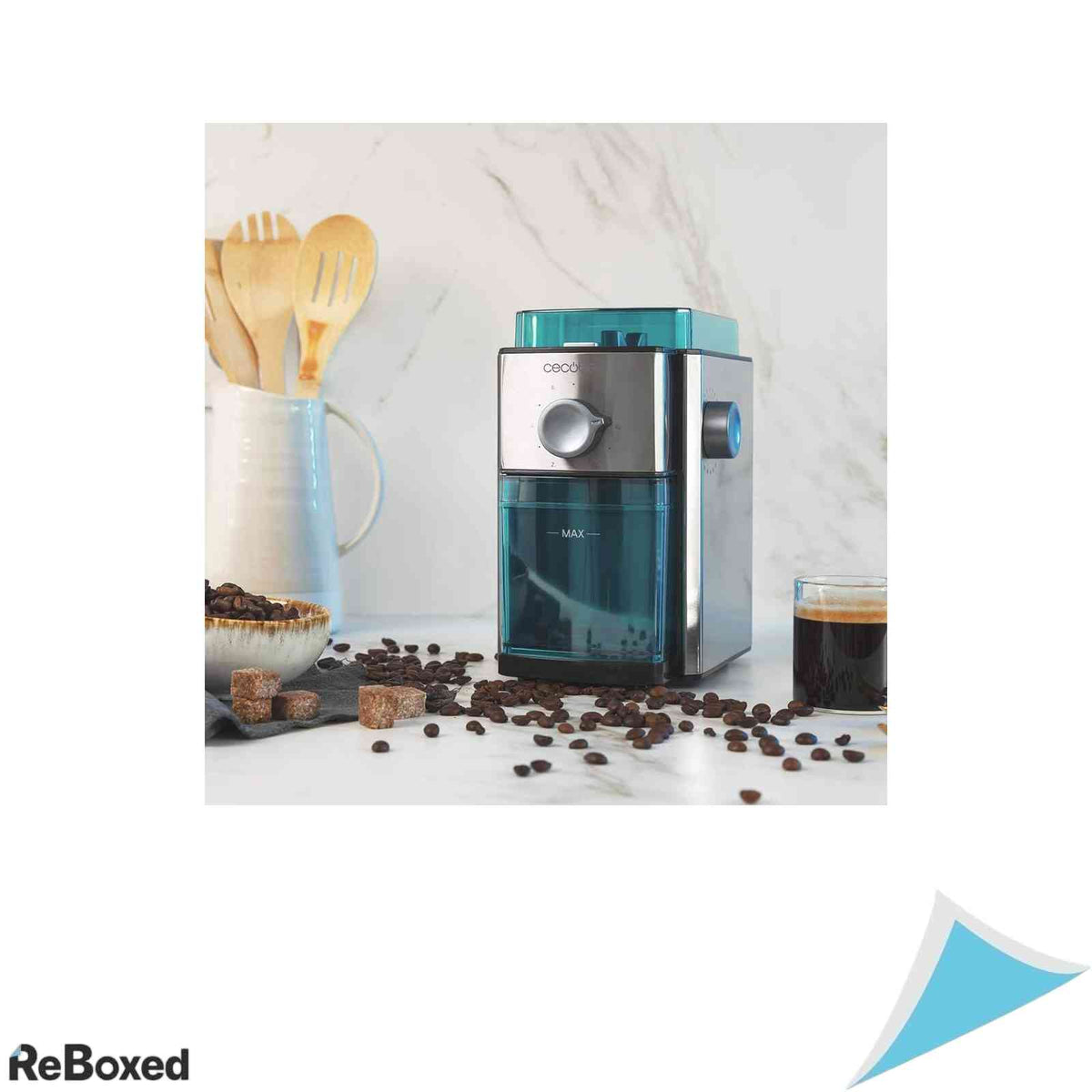 Rasnita de Cafea Electrica Cecotec SteelMill 2000 Adjust 150W Cutite Plane 17 Trepte Capacitate 250g Argintiu