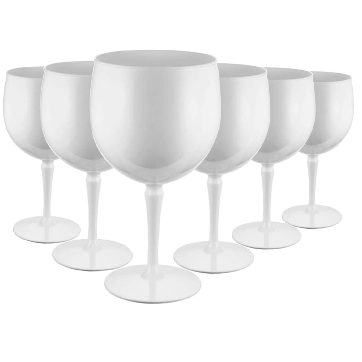 RBDrinks Set 6 Pahare 300ml Premium Gin Reutilizabile Albe