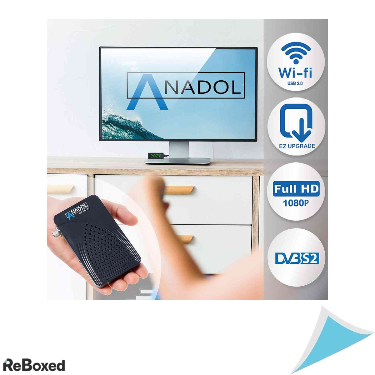 Receptor satelit digital Mini HD Anadol ADX HD 333, DVB-S2 Multistream