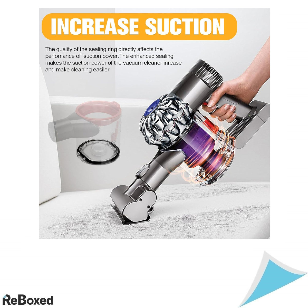 Recipient Praf Compatibil Dyson V7/V8 – Piesa de Schimb Tip Container, Cod 967699-01