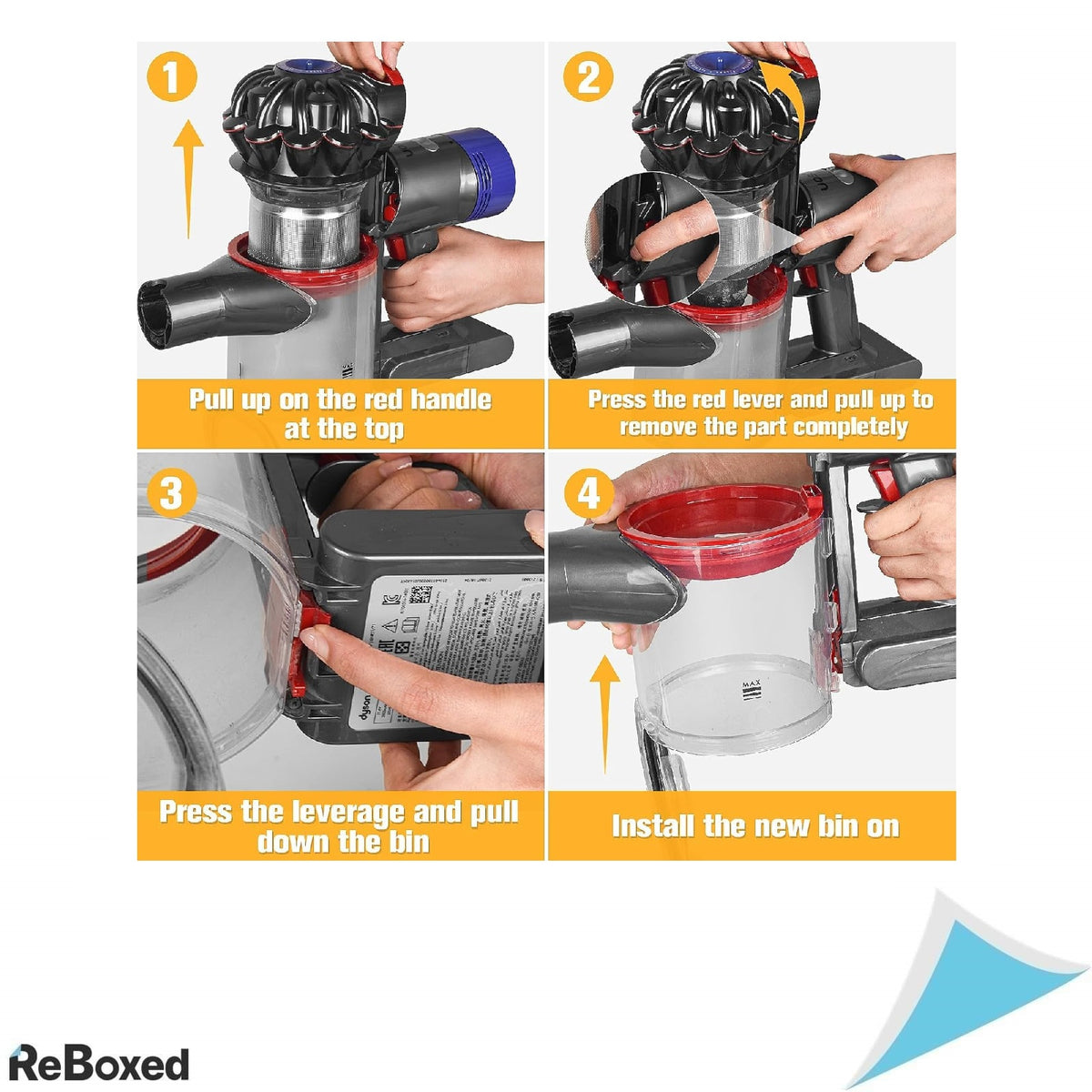 Recipient Praf Compatibil Dyson V7/V8 – Piesa de Schimb Tip Container, Cod 967699-01