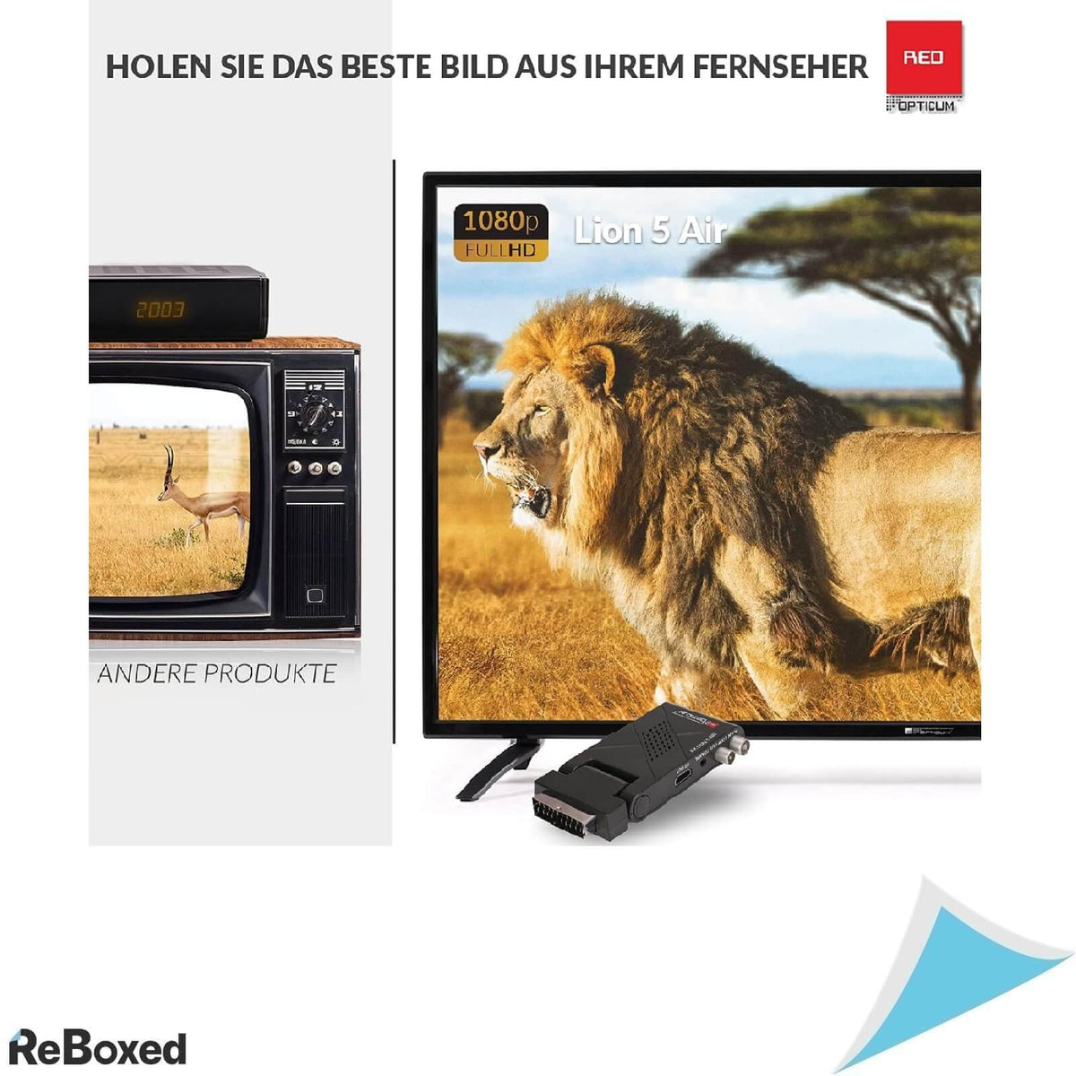 Red Opticum Ax Lion 5 Air Receptor digital DVB-T2