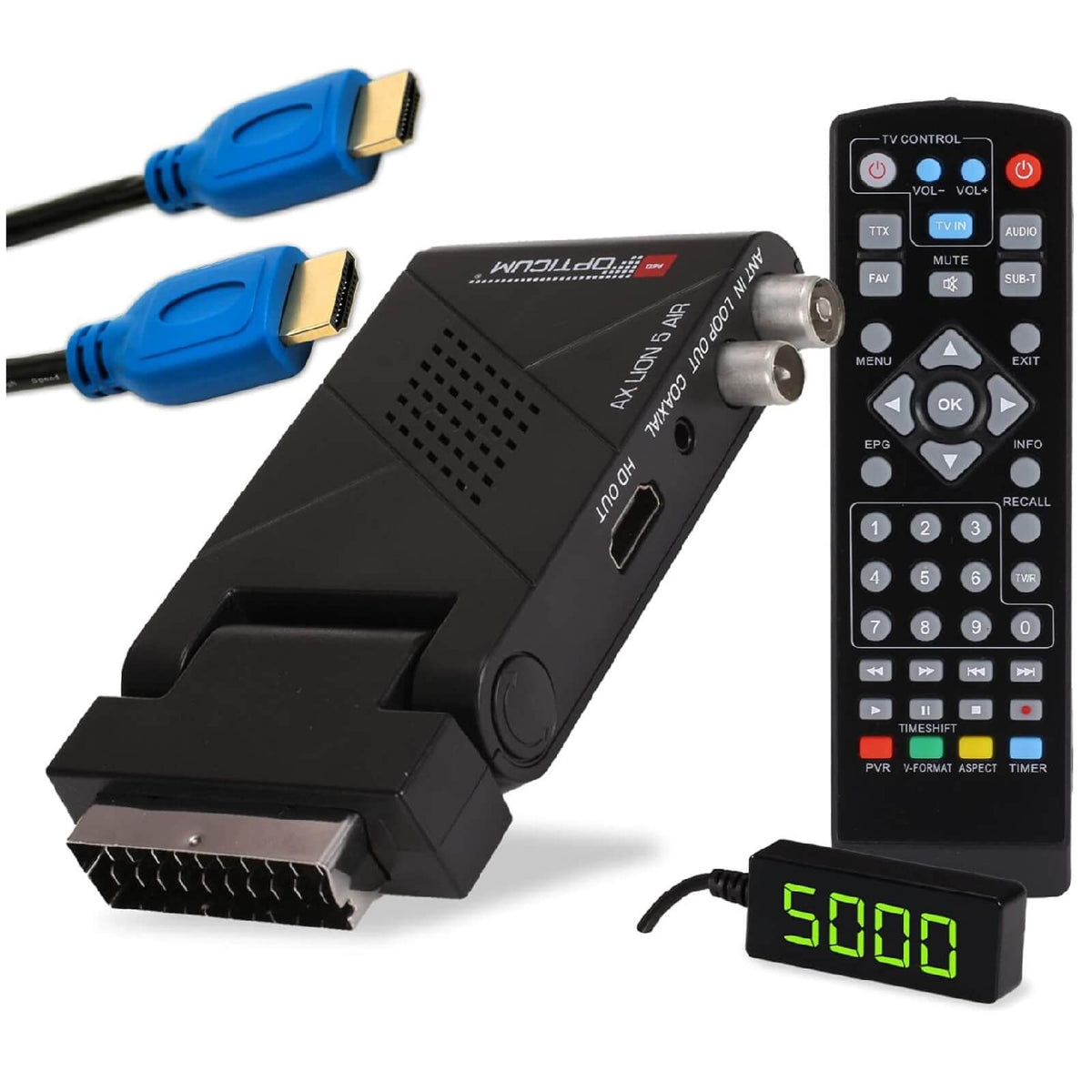 Red Opticum Ax Lion 5 Air Receptor digital DVB-T2