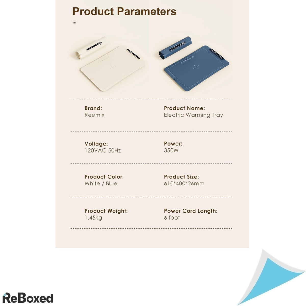 Reemix Placa cu Incalzire Ajustabila pentru Mancaruri