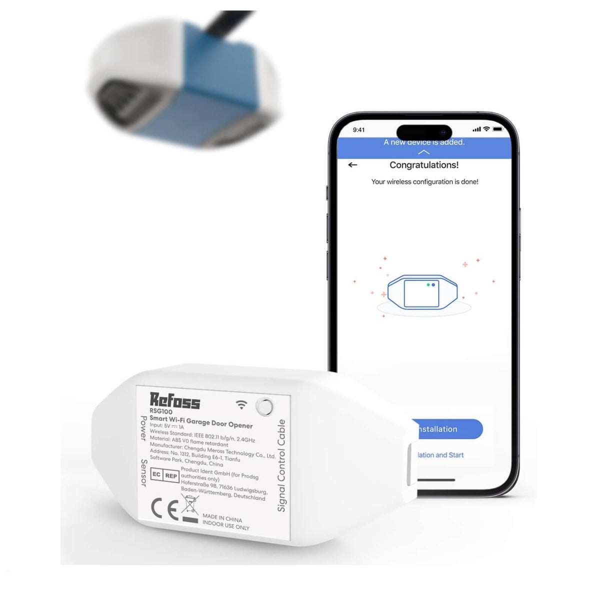 Refoss Releu Inteligent pentru Deschiderea Usii de Garaj