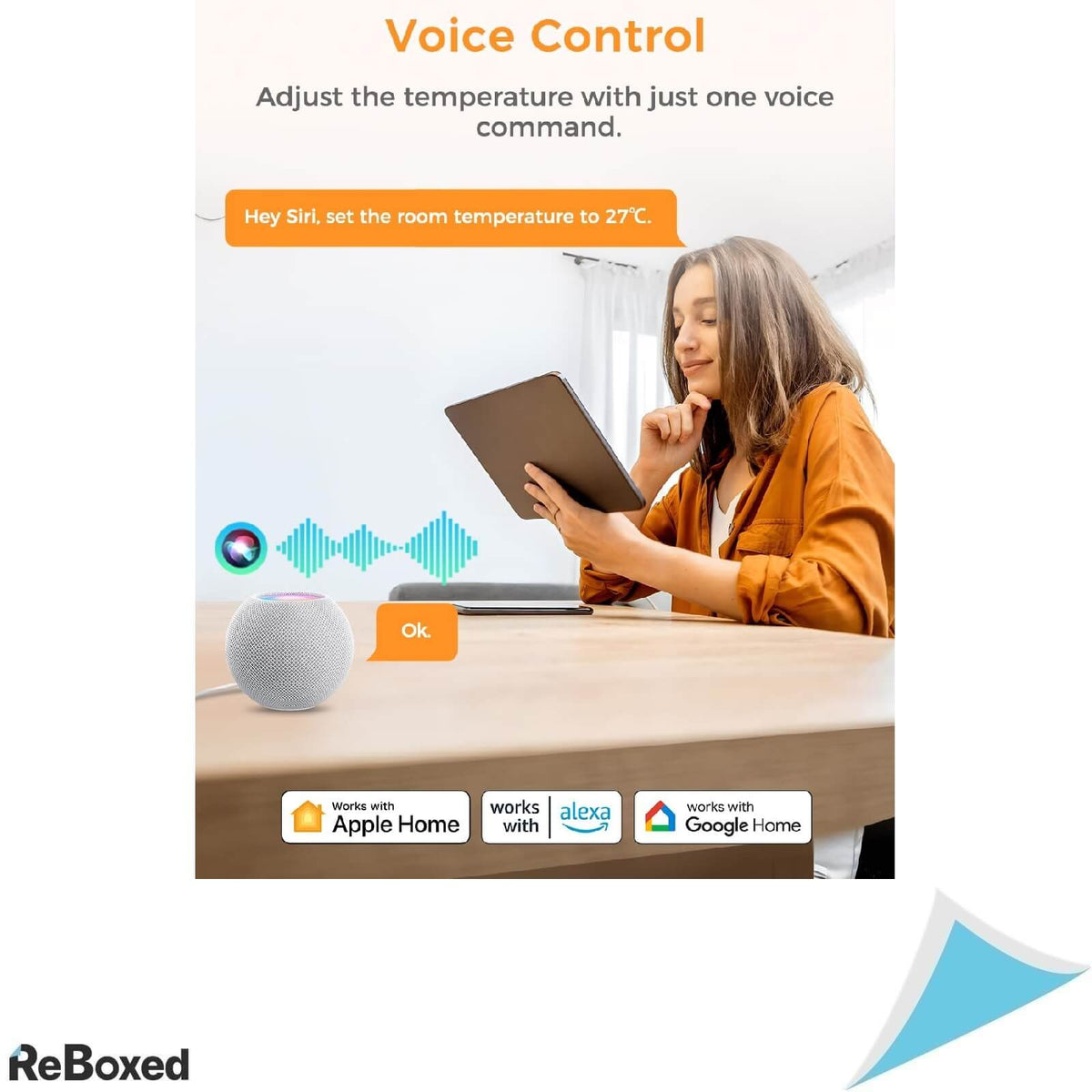 Refoss Termostat Programabil pentru Casa Alb Wi-Fi