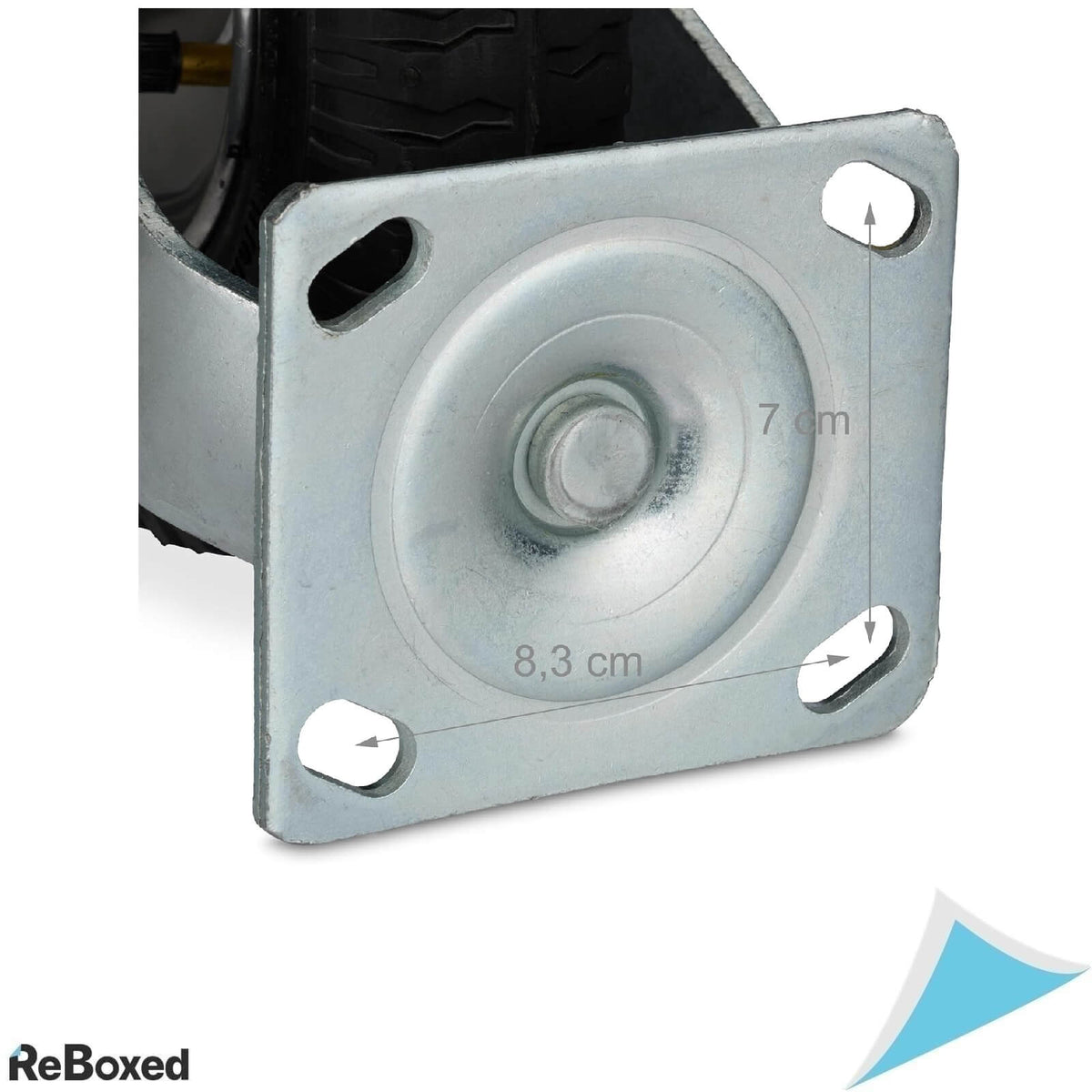 Relaxdays Fixed Castor 2.50-4 Roata Pneumatica