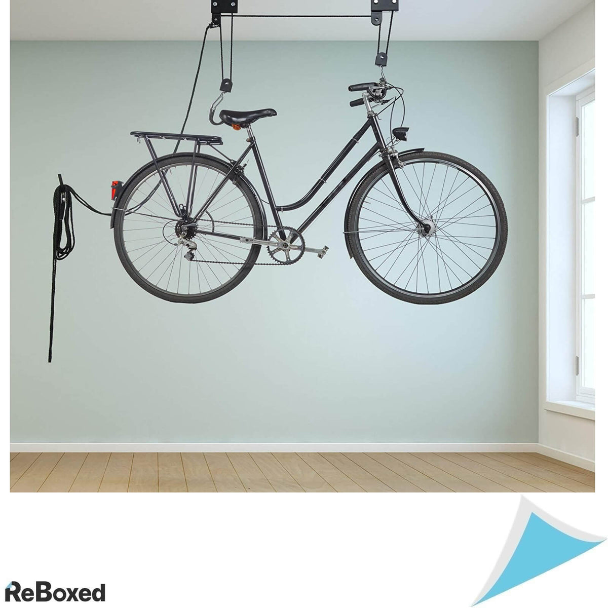 Relaxdays Lift Scripete de Tavan 4m pentru Bicicleta si Placa