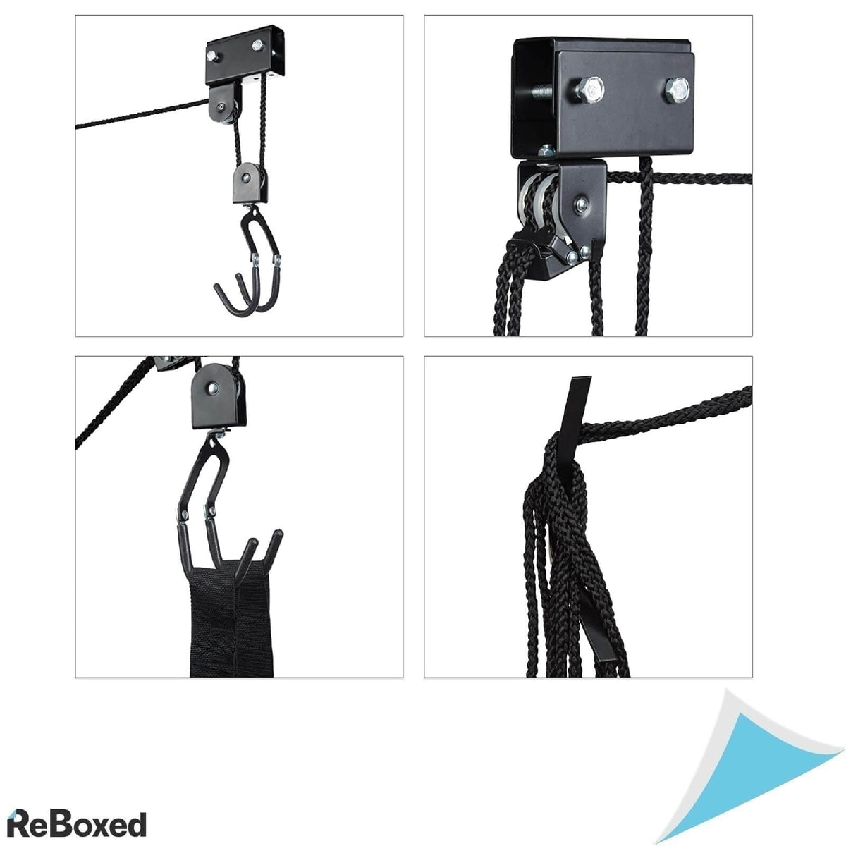 Relaxdays Lift Scripete de Tavan 4m pentru Bicicleta si Placa