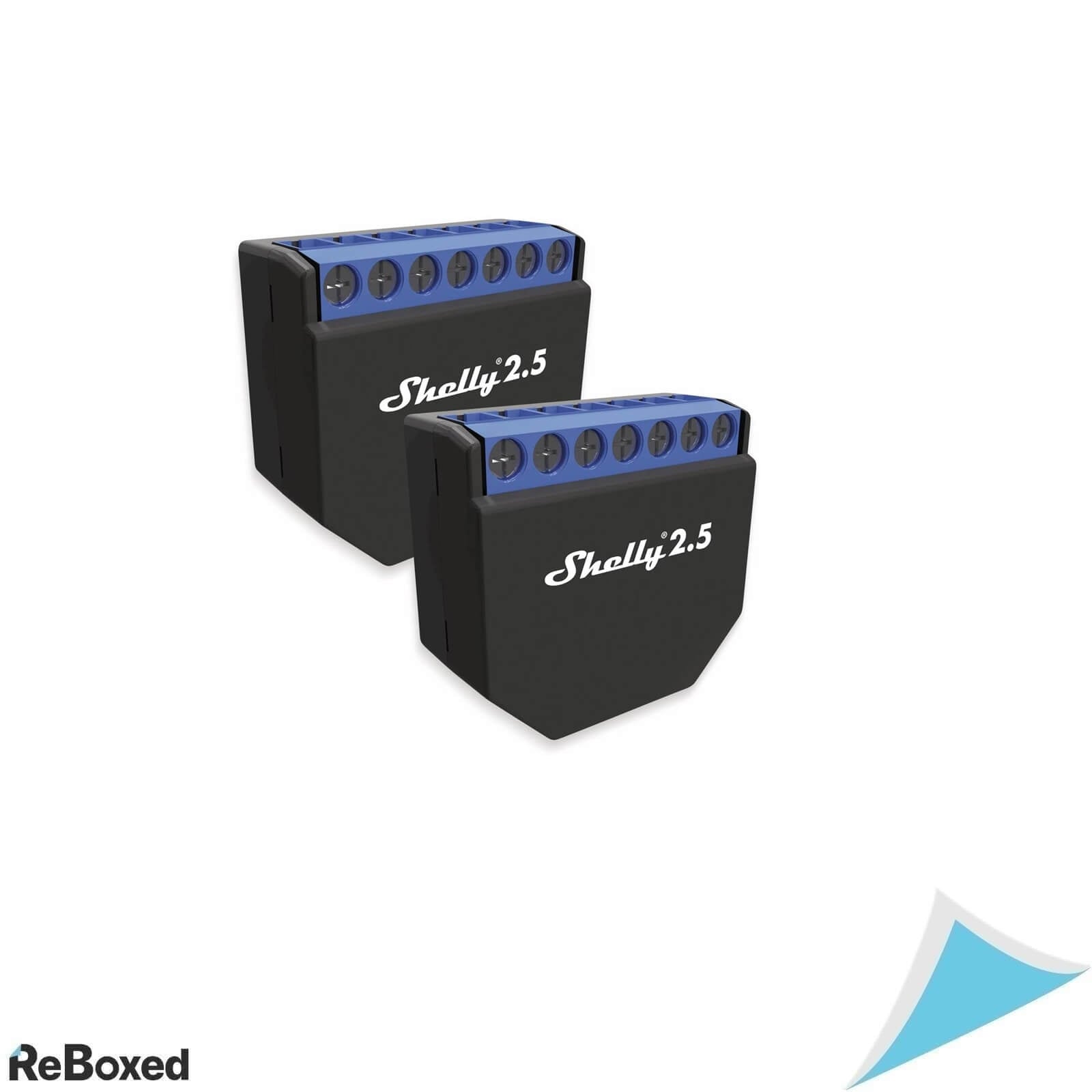 Set 2 Module Inteligente Shelly 2.5 WiFi, 2 Canale, Control Rulouri si Iluminat, Monitorizare Consum Energie
