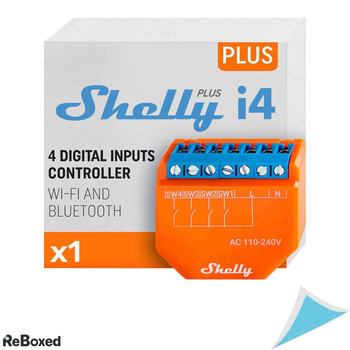 Controler inteligent Wi-Fi si Bluetooth Shelly Plus i4 cu 4 intrari digitale