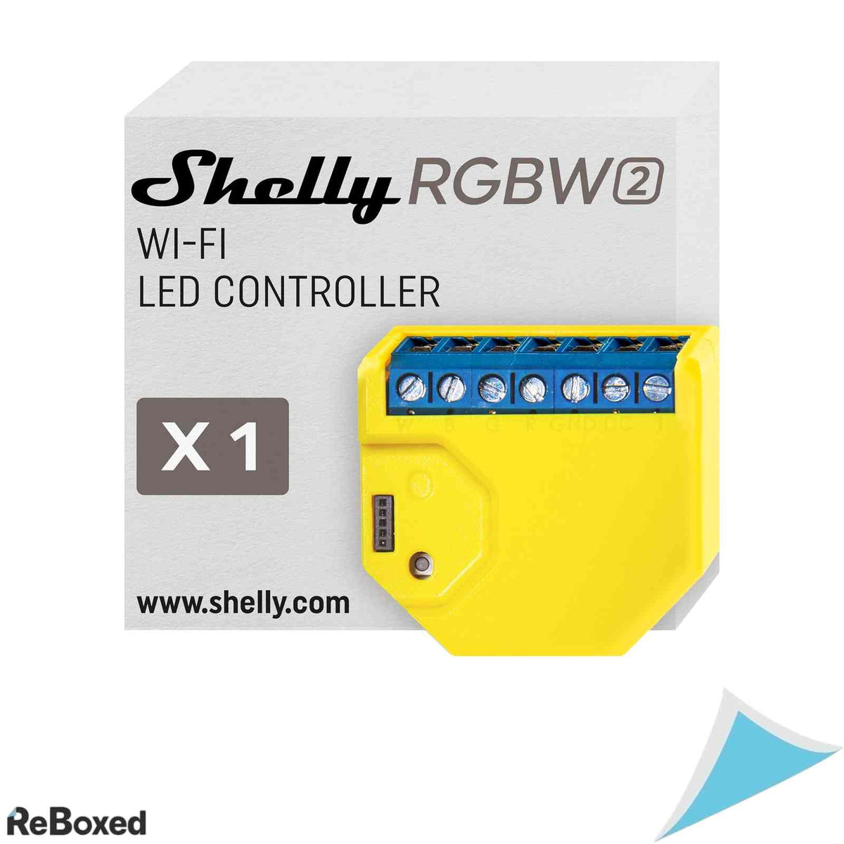 Releu Wi-Fi Shelly RGBW2 pentru benzi LED inteligente, 12V-24V DC