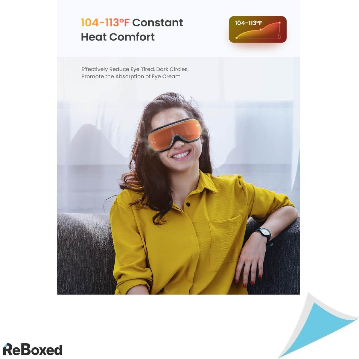 Renpho Eyeris 1 Aparat de Masaj Ocular Negru