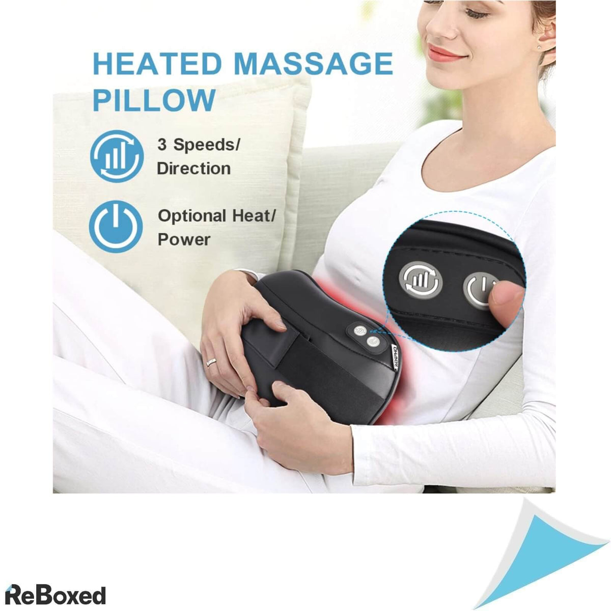 Renpho Perna de Masaj Shiatsu 3 Viteze 4 Noduri