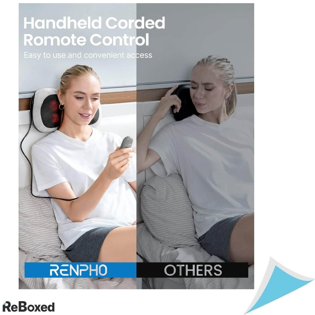 Renpho Set 2 Perne cu Masaj pentru Gat si Spate functie Caldura