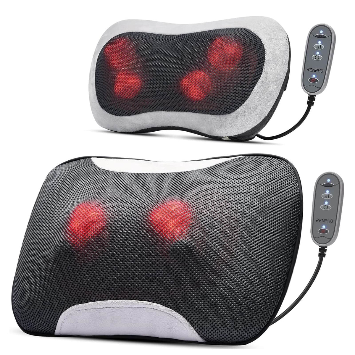 Renpho Set 2 Perne cu Masaj pentru Gat si Spate functie Caldura