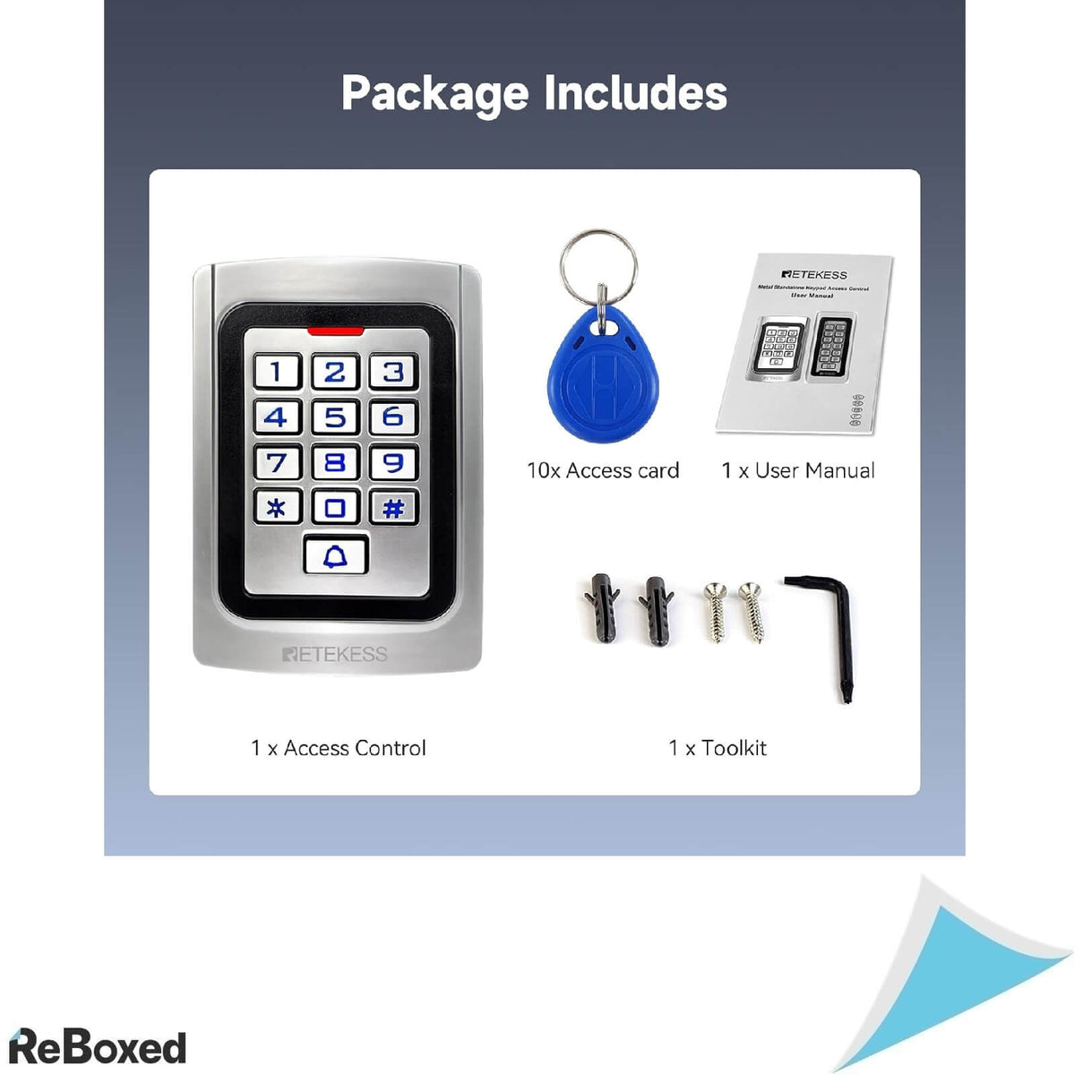 Retekess T-AC04 Tastatura Metalica de Control Acces RFID IP68