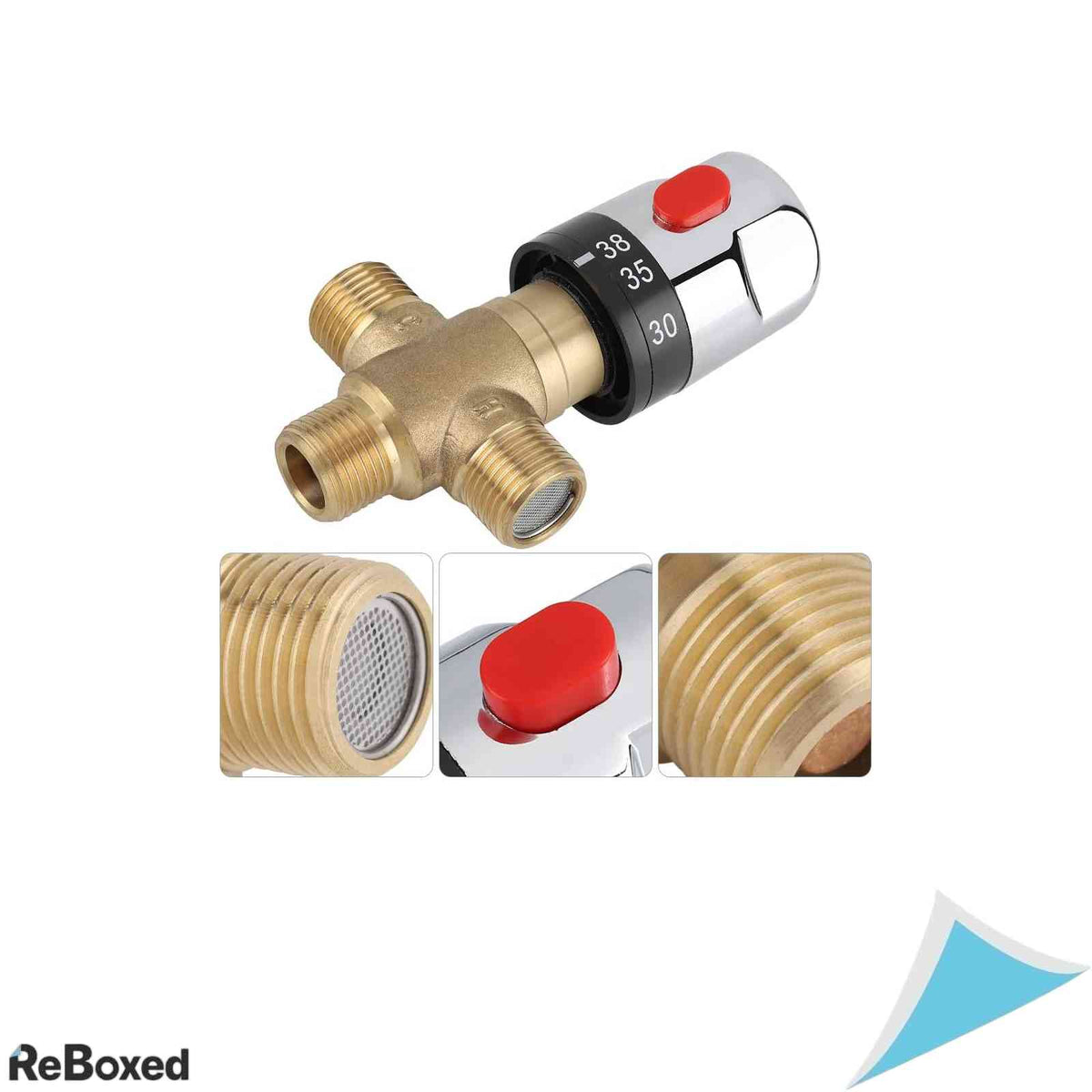 Robinet Termostatic de Amestec Linel 15 mm, Alama, Control Sensibil al Temperaturii, pentru Baie si Bucatarie