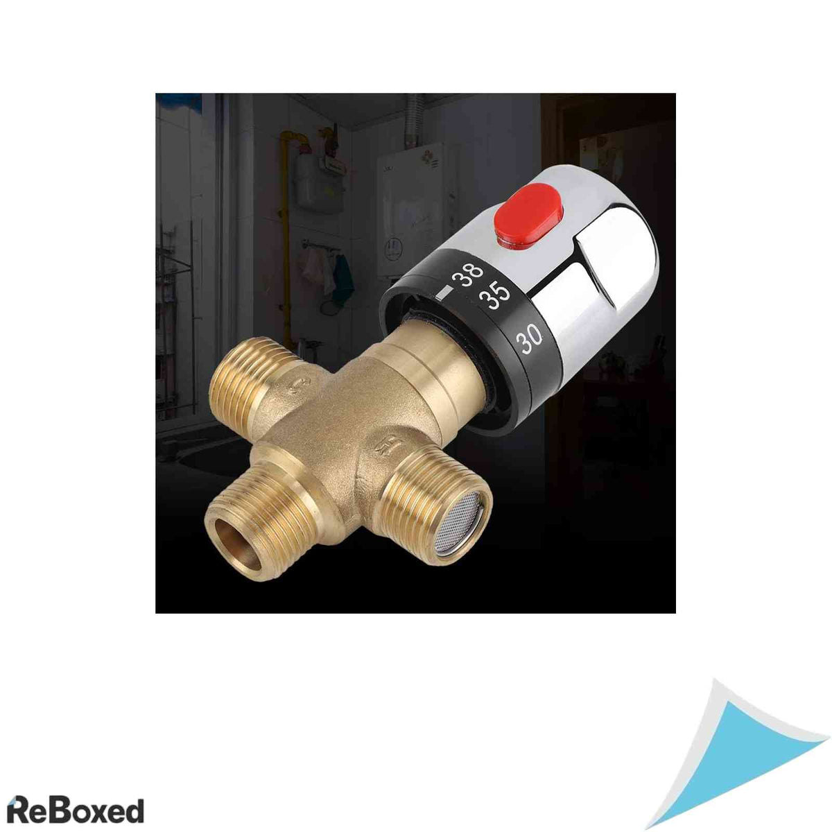 Robinet Termostatic de Amestec Linel 15 mm, Alama, Control Sensibil al Temperaturii, pentru Baie si Bucatarie