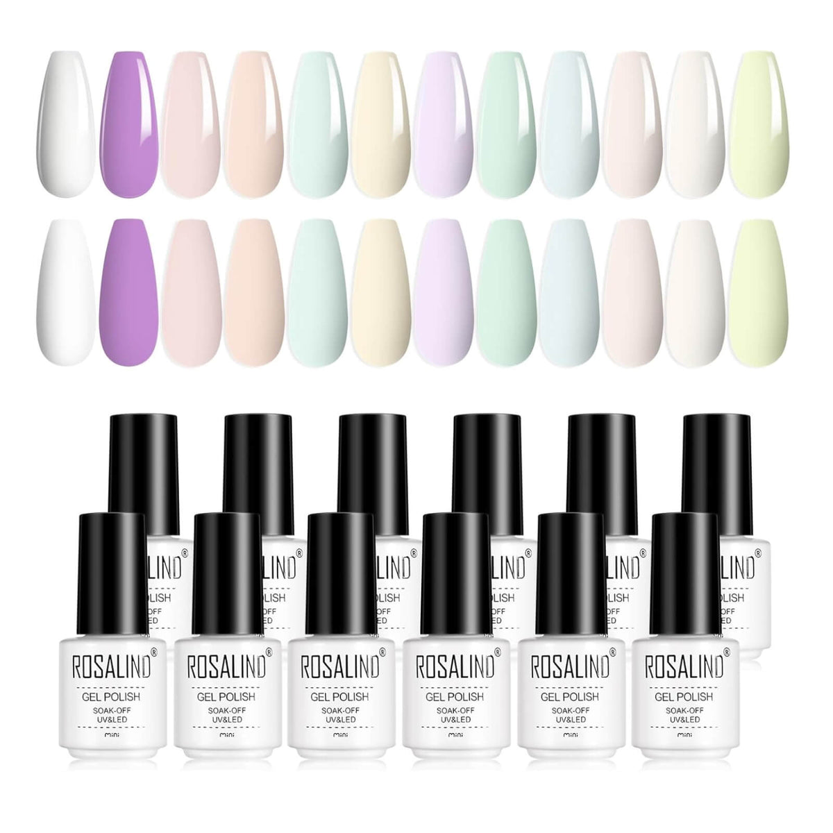 Rosalind Set 12 bucati Oja Gel 7ml SemiPermanent UV