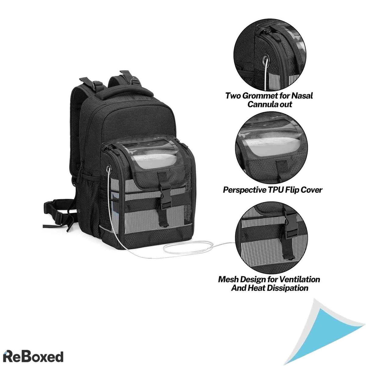 Rucsac pentru concentrator portabil de oxigen Trunab, compatibil Inogen One G3/G4/G5