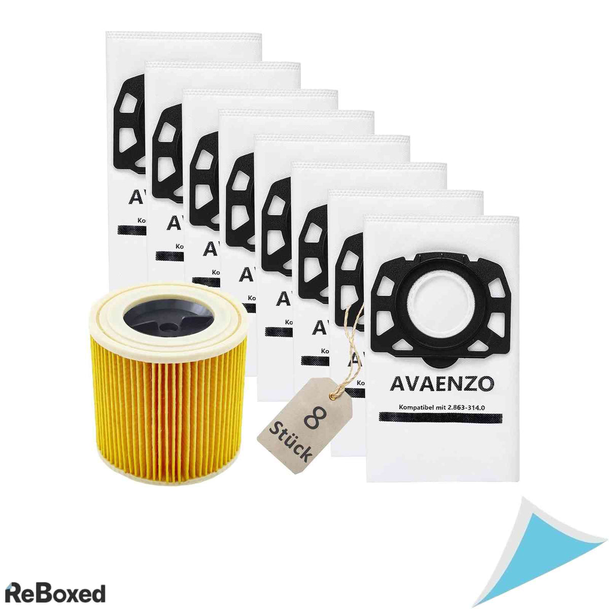 Set 8 Saci Aspirator si 1 Filtru Cartus KFI 3310 Compatibil Karcher WD2 Plus WD3 SE 4001 KWD1-3