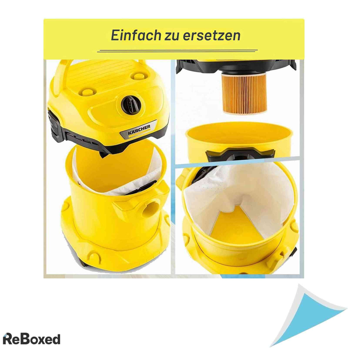Set 8 Saci Aspirator si 1 Filtru Cartus KFI 3310 Compatibil Karcher WD2 Plus WD3 SE 4001 KWD1-3