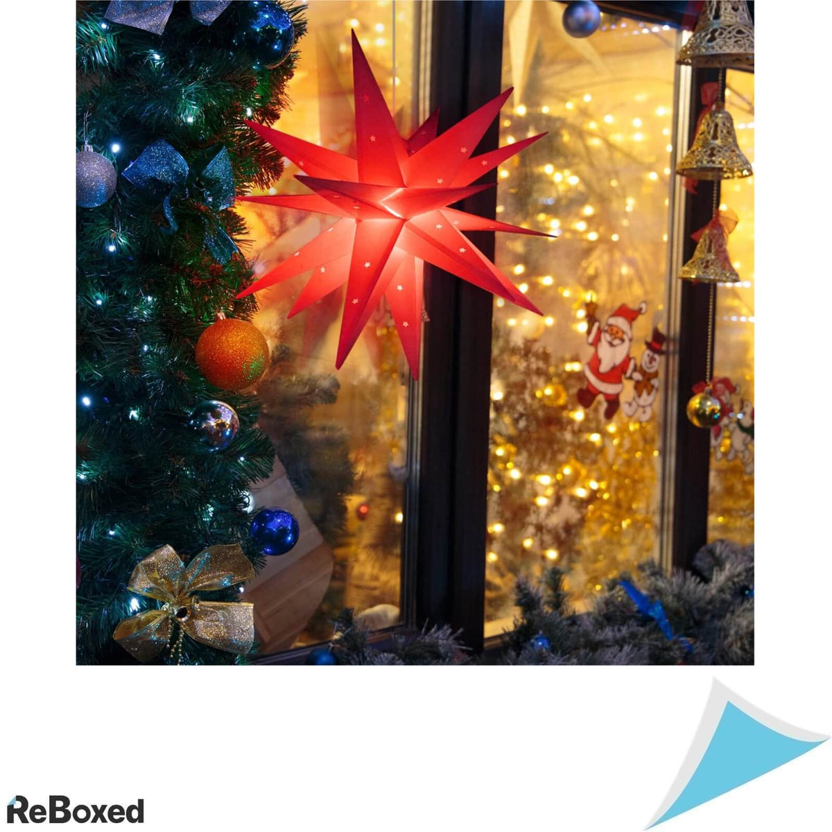 Salcar 60cm Decoratiune Stea Luminoasa 3D