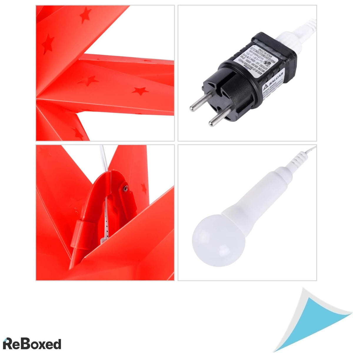 Salcar 60cm Decoratiune Stea Luminoasa 3D