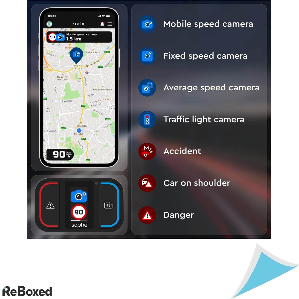 Saphe Drive Mini Alarma Avertizare Radar si Alte Pericole