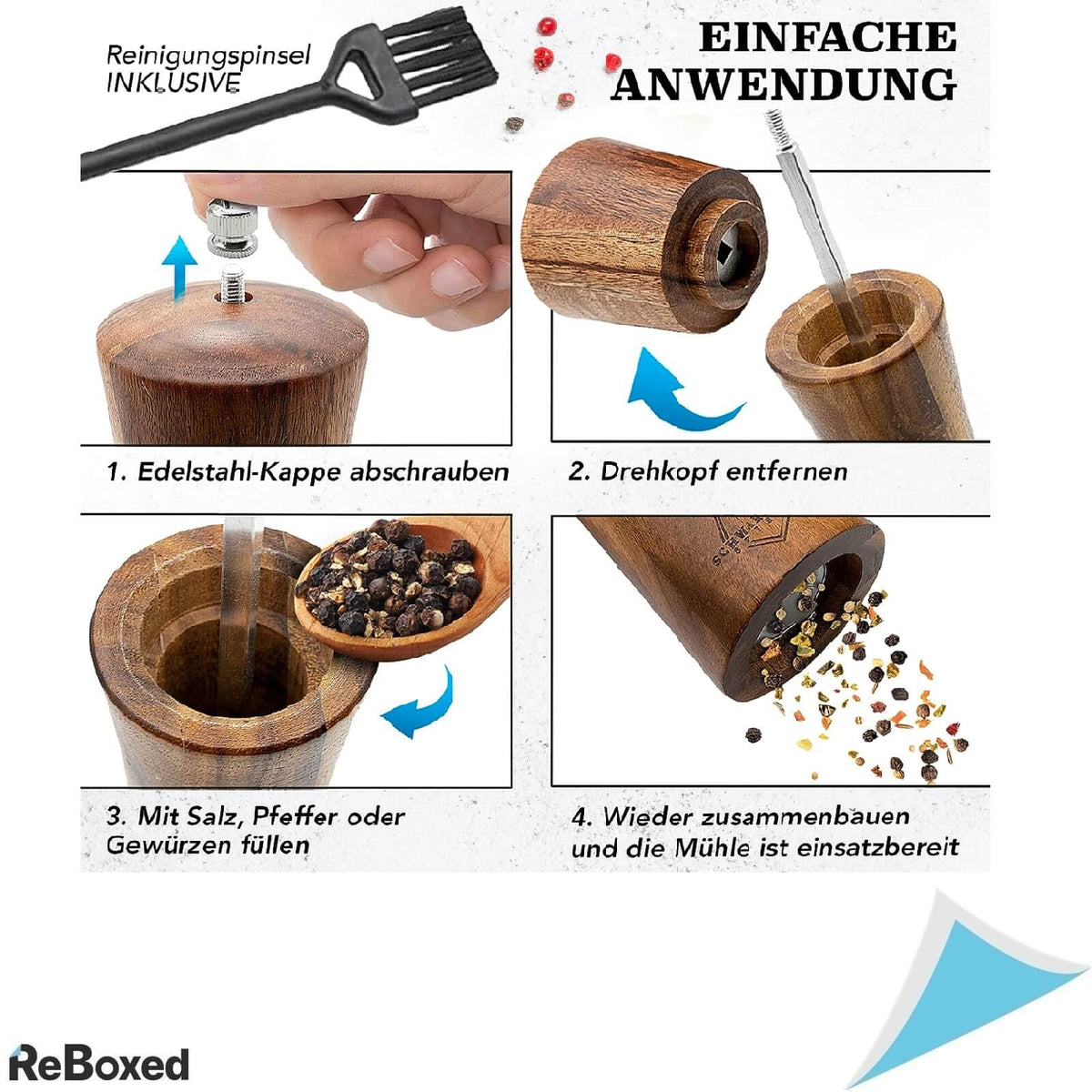 Schwarzwald Spirit Set de Rasnite din Lemn pentru Condimente