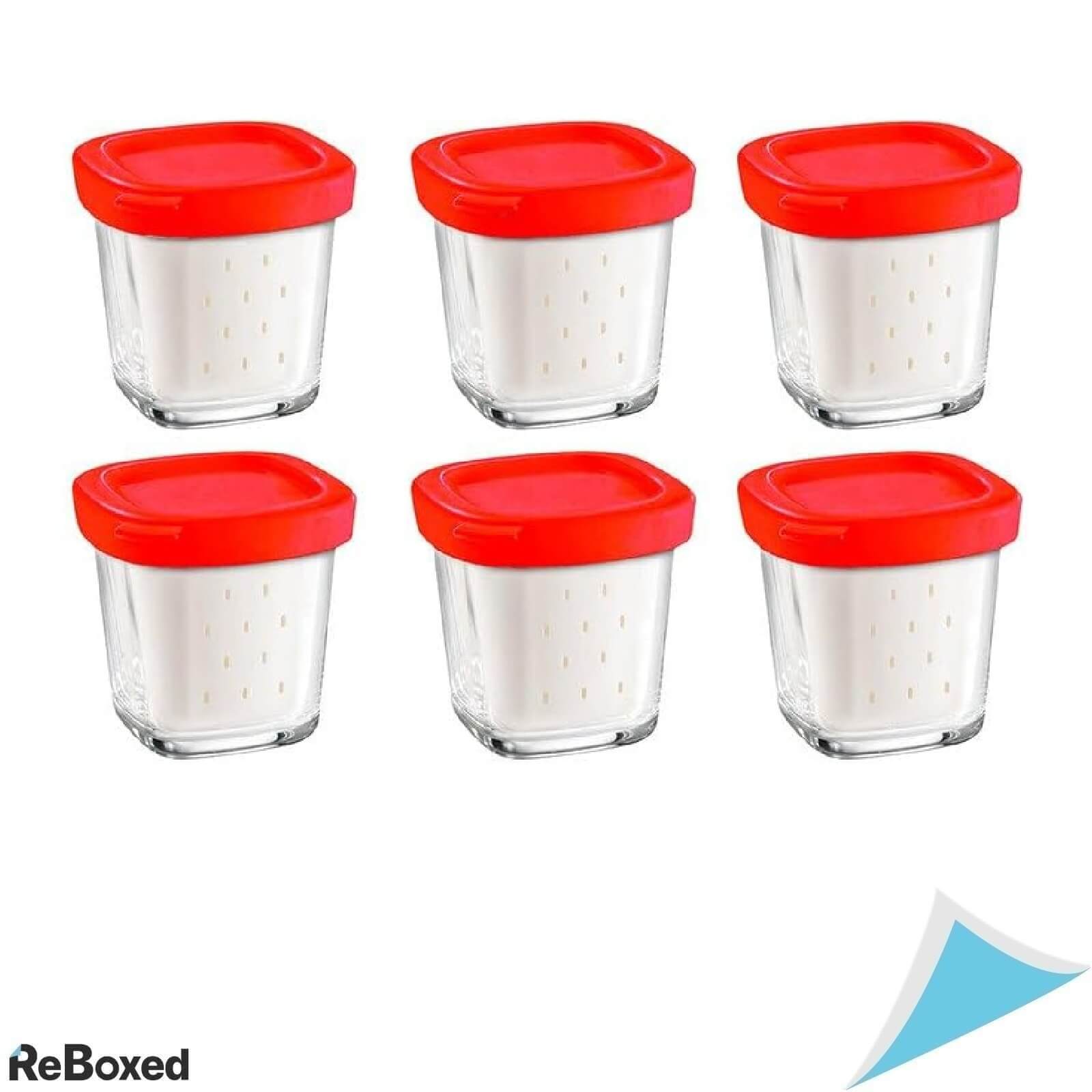 SEB Set 6 Boracane pentru Aparatul de Iaurt 140ml