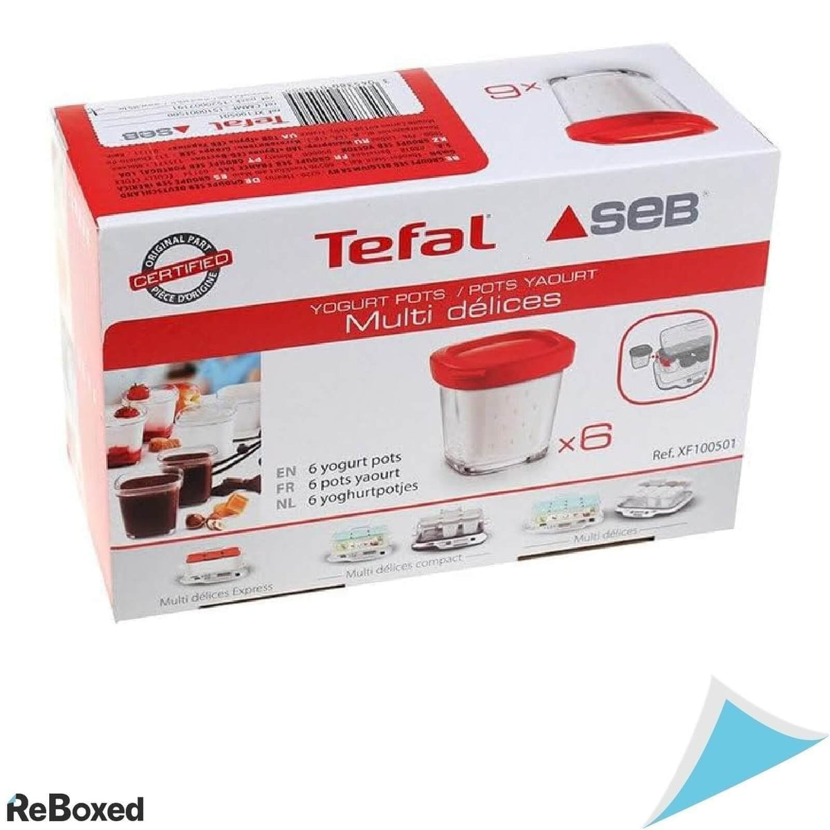 SEB Set 6 Boracane pentru Aparatul de Iaurt 140ml