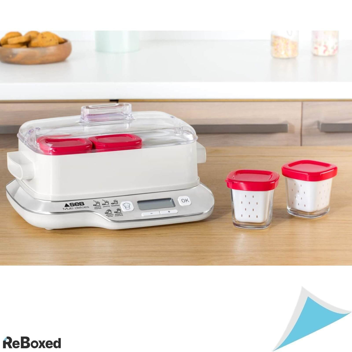 Seb YG660100 Aparat de Iaurt cu 6 Borcane de Sticla 600W