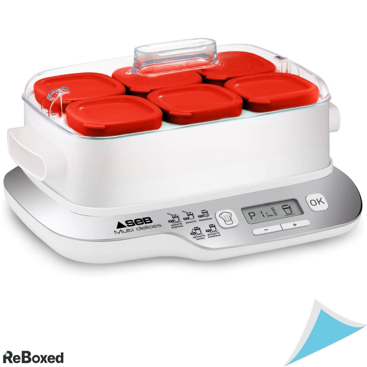 Seb YG660100 Aparat de Iaurt cu 6 Borcane de Sticla 600W