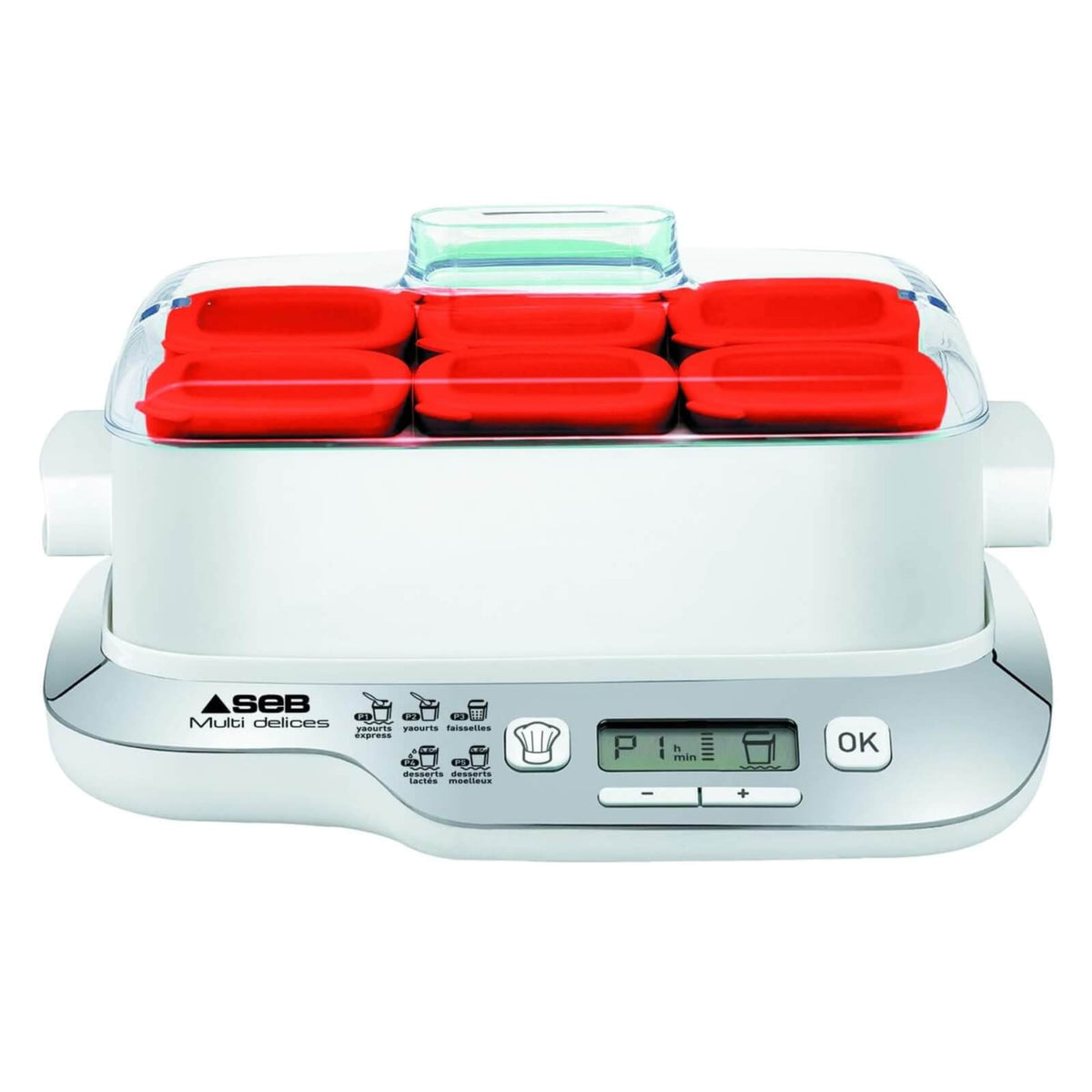 Seb YG660100 Aparat de Iaurt cu 6 Borcane de Sticla 600W