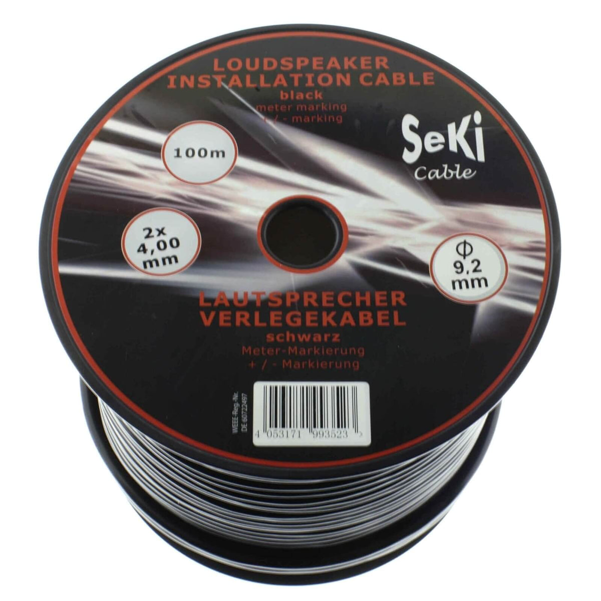 Seki Cablu pentru Boxe Rotund 2 x 4 mm² 100m