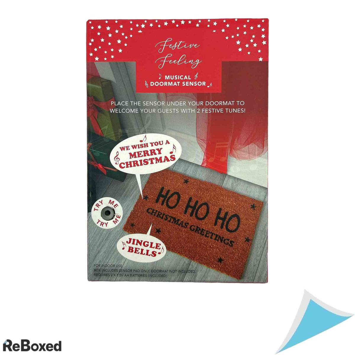 Senzor Muzical de Craciun pentru Presul de la Intrare eBoutik, 20x20 cm, Melodii Festive, Activare la Calcare