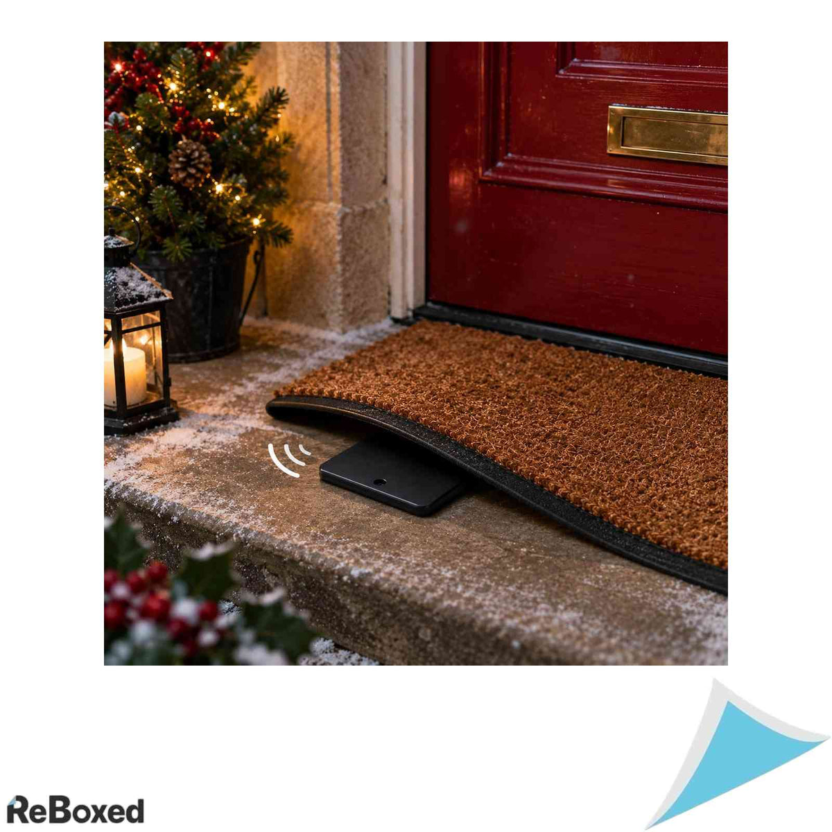 Senzor Muzical de Craciun pentru Presul de la Intrare eBoutik, 20x20 cm, Melodii Festive, Activare la Calcare